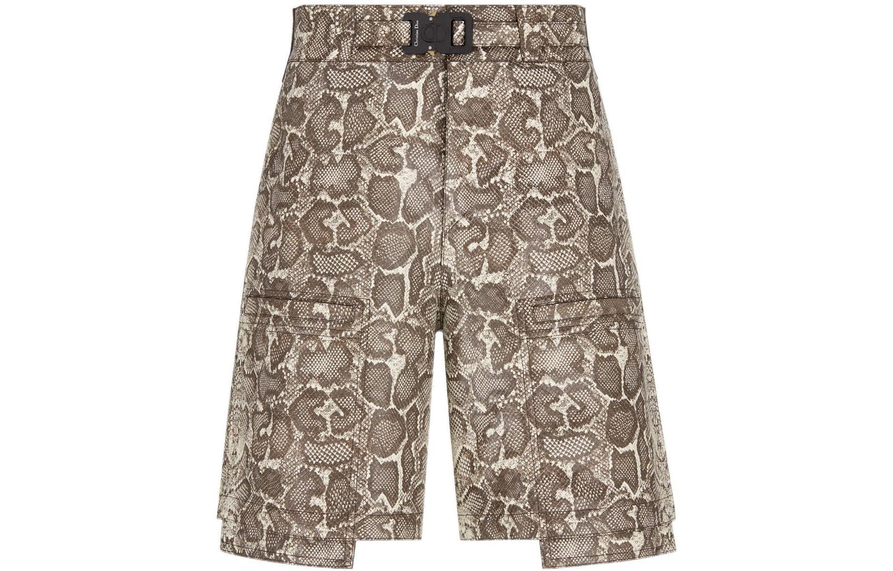Travis Scott X DIOR Cargo Shorts Men Beige