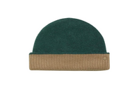 HERMES Cashmere, Rubber Beanies Men's Green, Beige