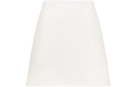 DIOR Ecru Double-Sided Virgin Wool Bouclé Casual Short Skirts Women's Beige