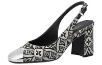 LOUIS VUITTON Louise Block Heel High Heels 7.5cm Women's Black