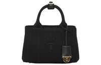 PRADA Cotton Canvas Bag, Shoulder Bag, Crossbody Bag, Handbag Mini Women's Black