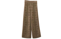 HERMES Knitted Sweatpants Women's Khaki