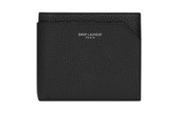 SAINT LAURENT Deerskin Wallet Men's Black