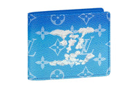 LOUIS VUITTON Slender Wallet Clouds Monogram Blue