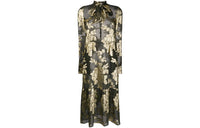 SAINT LAURENT Long-Sleeved Dresses Women's Black