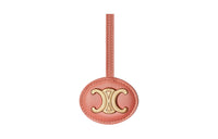 CELINE Triomphe Shiny Calfskin Pendant Bag Accessories Women's Pink