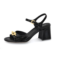 LOUIS VUITTON Edge Strap Sandals Women's Black