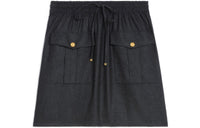 CELINE Casual Short Skirts Women's Black