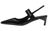 MIU MIU Irregular Heel High Heels Women's Black