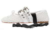 MIU MIU Flat Casual Single Shoes Women's White