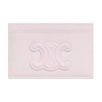 CELINE Triomphe Shiny Calfskin Card Holder Women's Light Pink