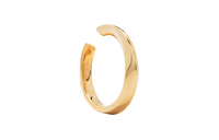 SAINT LAURENT Brass Clip-On Earrings Women's Gold