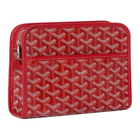 GOYARD Goya Canvas Toiletry Bag Small Size Unisex Red