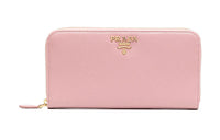 PRADA Calfskin Wallet Women's Pink