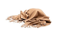 PRADA Knit Scarves Unisex Camel