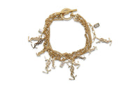 SAINT LAURENT Brass Bracelets Women's Gold