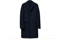 HERMES Coats Men Dark Blue