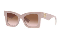 MIU MIU Acetate Irregular Shape Sunglasses Women's Pink