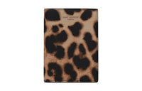 SAINT LAURENT PARIS Calfskin Card Holder Wallet Men's Leopard