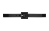 SAINT LAURENT Solid Color Design Leather Belts Men's Black Width: 3CM