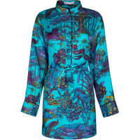 DIOR All Over Patterned Long Sleeved Dress