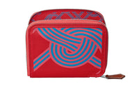 HERMES Silk'In Swift Calfskin Coin Purse Women's Red/Blue
