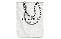 CHANEL Sequins Handbag Shoulder Bag Women's White