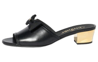 CHANEL Slide Slippers 4cm Women's Black