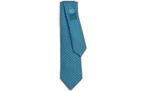HERMES Tie Men's Denim Blue/Duck Blue