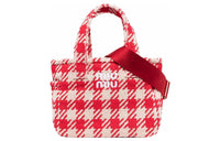 MIU MIU Cotton Handbag Women's Red