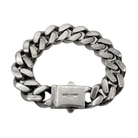 SAINT LAURENT Brass Bracelets Men's Silver
