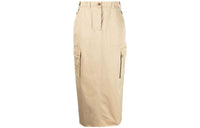 MIU MIU Casual Long Skirts Women's Sandy Beige