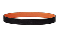 HERMES Leather Belts Women's Black