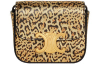 CELINE Triomphe Sheepskin Shoulder Bag, Crossbody Bag Mini Women's