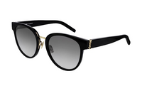 SAINT LAURENT Irregular Shape Sunglasses Women's Black