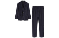 Loro Piana Business Suits Men's Marine Blue