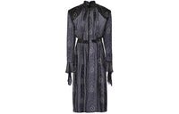 PRADA All Over Geometric Printed Midi Dress