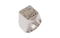 PRADA 925 Sterling Silver Palladium Rings Men's Silver
