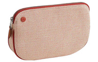 HERMES Cotton Clutches Toiletry Bags Unisex Vermilion