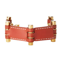 Loro Piana Calfskin Bangles Women's Red Brown