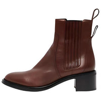 CELINE Short Chelsea Boots Women's Brown