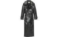 SAINT LAURENT Laminated Trench Coat 'Black'