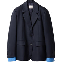 MIU MIU Business Suit Coat Women's Marine Blue