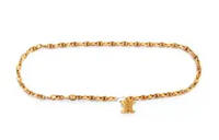 CELINE Badge Pattern Waist Chains Women's Gold
