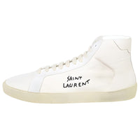 SAINT LAURENT High Top Stylish Skateboarding Shoes Men's White Vintage Version