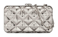 DIOR Wicker Pattern Shoulder Bag Crossbody Bag Regular Women's Silver