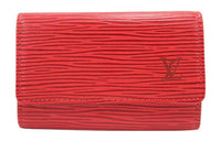 LOUIS VUITTON Epi Leather Key Pouch Women's Castile Red