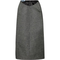 PRADA Mouliné High Waist Midi Skirt
