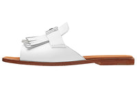 HERMES Odor Resistant Slide Slippers Women's White