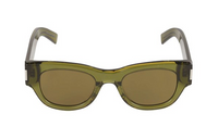 SAINT LAURENT   Irregular Shape Sunglasses Women's Green